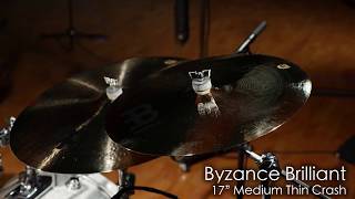 Meinl Cymbals B17MTC-B Byzance 17" Brilliant Medium Thin Crash Cymbal
