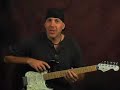 Lead guitar blues rock lesson pentatonic scales across neck