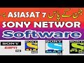 sony network new software | Asiasat7 | 1506G Receivers 2018