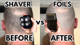 Electric Shaver Vs Foil Shaver For Bald Head Shaving Comparison