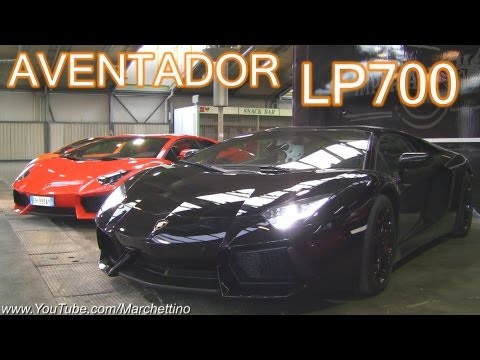 I have filmed a blacked out Lamborghini Aventador LP7004 with orange