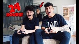 I Spent The Night In My Boyfriends House He Had No Idea 24 Hour Challenge I Spent The Night In My Boyfriends House He Had No Idea 24 Hour Challenge