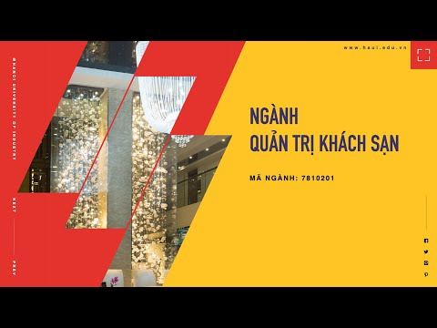 Ngành Quản trị khách sạn | Đại học Công nghiệp Hà Nội 2021