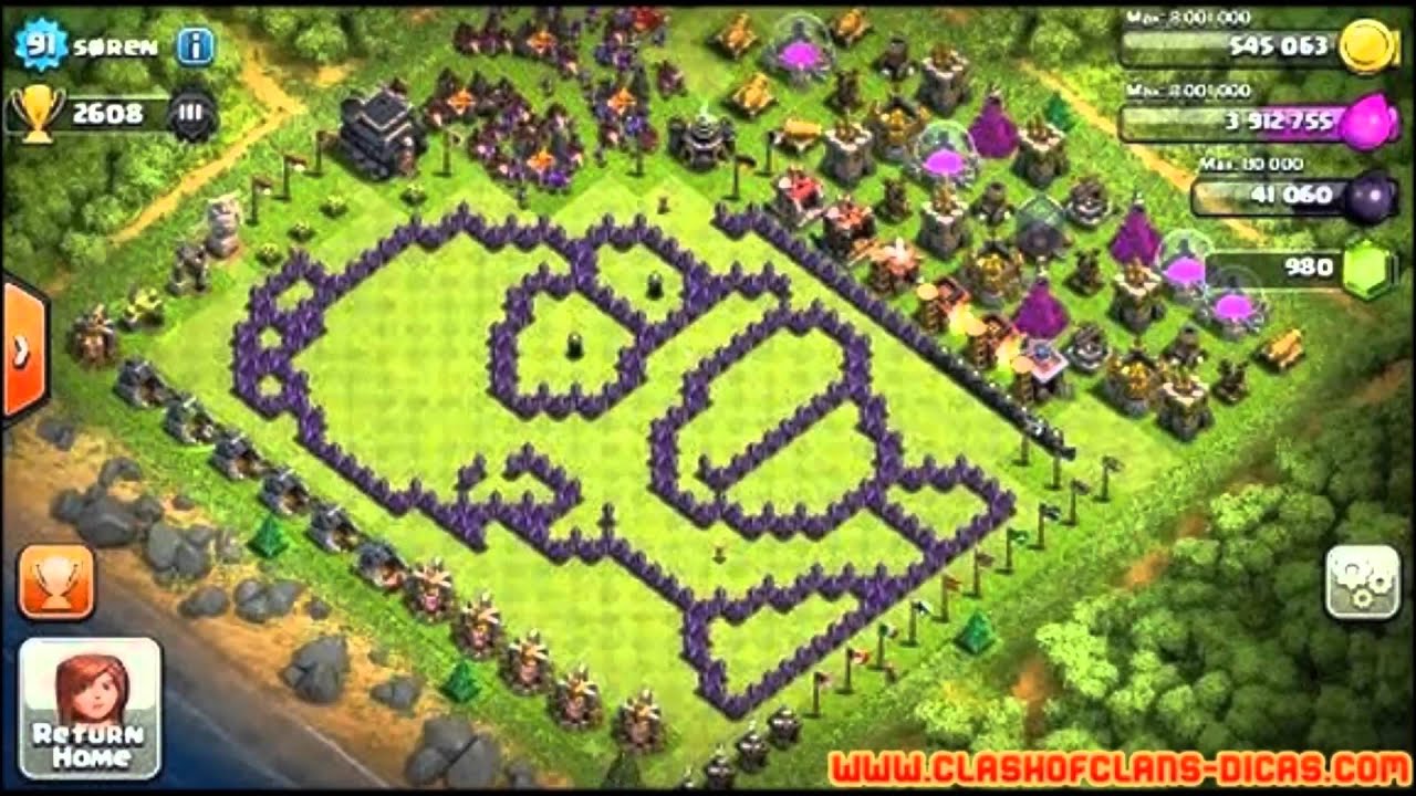 Layouts Bizarros Clash Of Clans Youtube Layouts Bizarros Clash Of Clans Youtube