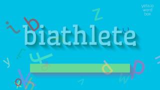 Biathlète Comment Le Prononcer ? Biathlete - How To Pronounce It?