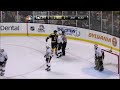 Joe Vitale puck to side of head. Pittsburgh Penguins vs Boston Bruins 4/3/12 NHL Hockey