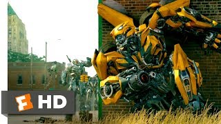 Transformers: The Last Knight (2017) - The Town Battle Scene (2/10) | Movieclips