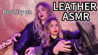 Asmr Leather Sounds Boot Try On