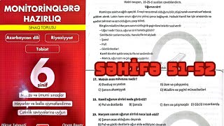 6-Ci Si̇ni̇f Azərbaycan Di̇li̇ İzə Moni̇tori̇nq 6 Uğurun Si̇rri̇ Səhi̇fə 51-52