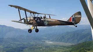 Amanda Flying the Olt Pass