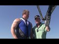World's Strongest Man Phil Pfister Learns How to Barefoot Water Ski - Day One