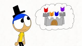 An Humanized Play On And Friends Version Of A Blues Room Scene