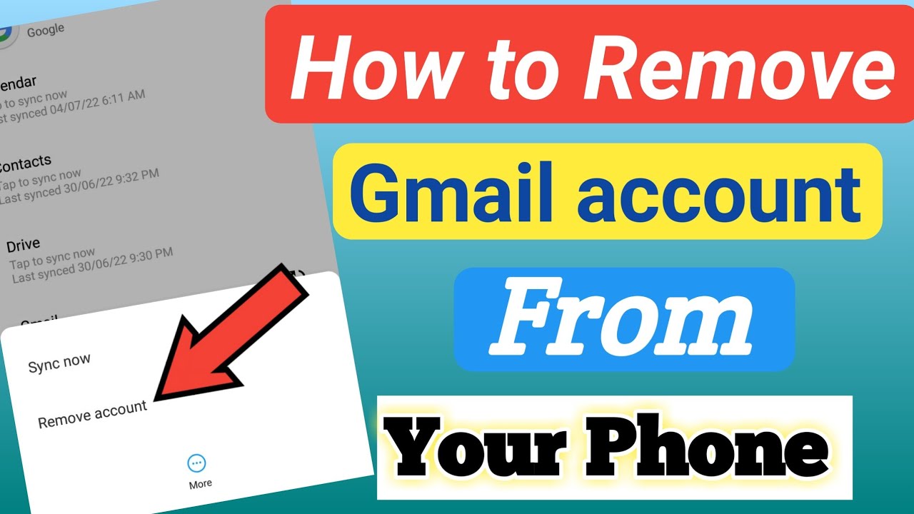 how to remove gmail account from Android phone / mobile how to remove gmail account from Android phone / mobile