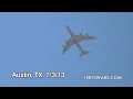 Doomsday Plane Over Austin Compared With 9/11 E-4B