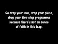Jump Into The Fog - The Wombats (lyrics on screen)