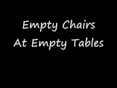 Les Miserables - Lege Stoelen, Lege Tafels