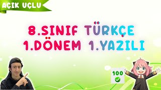 8.Sınıf Türkçe 1.Dönem 1.Yazılı 2023