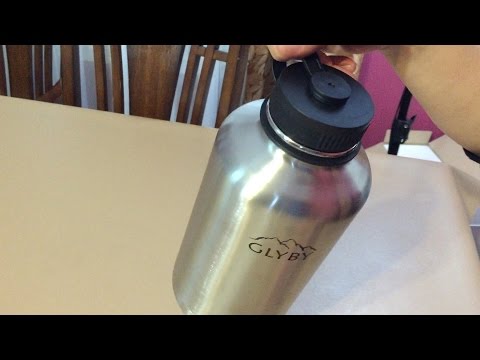 Glyby 64 Oz Stainless Steel Water Bottle and Beer Growler