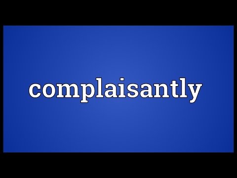 Header of complaisantly