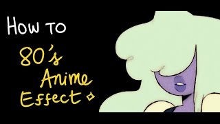 how to do the 80's anime effect using paint tool sai