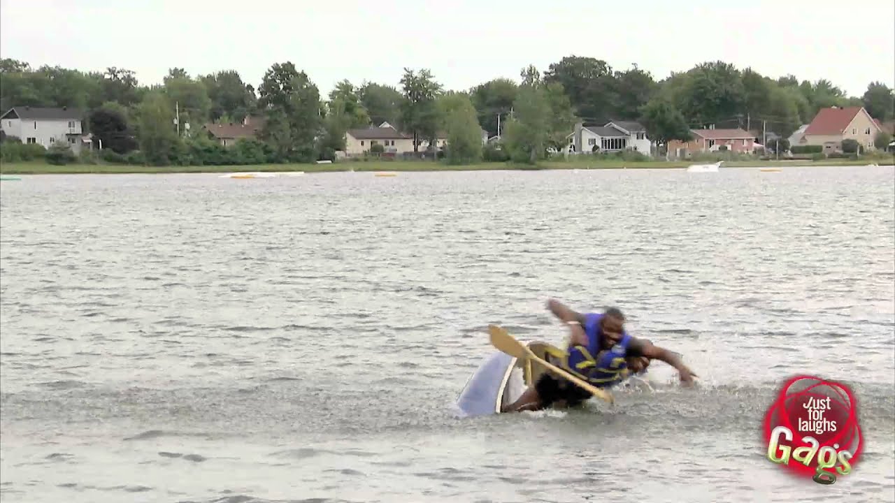 Sinking Canoe Prank - YouTube