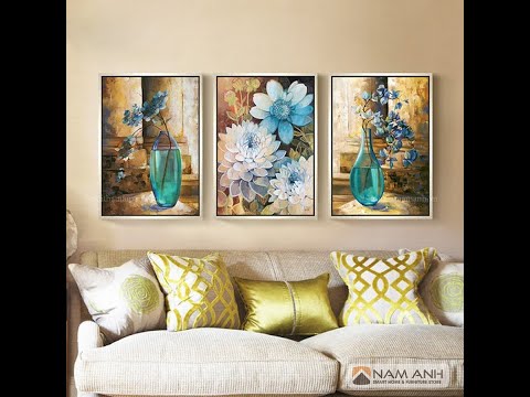 Tranh canvas treo tường hình bình khoa xanh cực đẹp cỡ 50x75