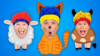 Animal Sound Fun with Cha-Cha, Boom-Boom & Chicky! | D Billions Kids Songs
