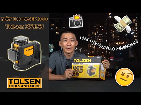 Máy Đo Cân Mực Laser 360 Độ 10m Tolsen 35153 | CHẤT LƯỢNG CHÂU ÂU
