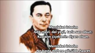 Cahit Sıtkı Tarancı Memleket İsterim