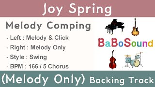 Joy Spring Backing Track Melody Only Melody With Metronome