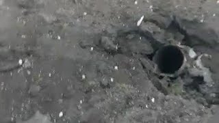 This Is A Road In Israel That Got Hit By A Rocket From Gaza & The Response Of Bystanders