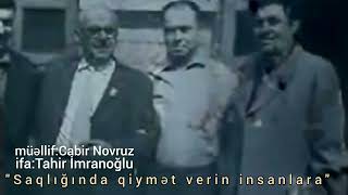 Cabir Novruz -Sağlığinda Qiymət Verin Insanlara 070-864-51-61 & Ms.afrand.