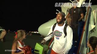 Florida Basketball Airport Arrival 3-30-14