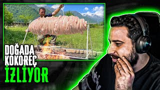 Ataberk Doğan Doğada Kokoreç Yapimi - Wi̇lderness Cooki̇ng İzli̇yor