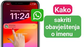 Kako Sakriti Obavještenja O Imenu Na Iphone-U Sakrij Ime Na Whatsapp Notifikaciji Iphone-A