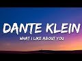 Dante Klein & Jantine - what i like about u 🎵 (Lyrics)