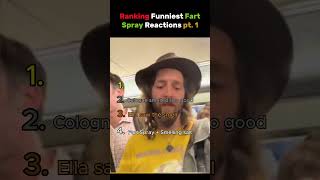 Top 4 Funniest Fart Spray Reactions Ranking Pranks Part 1