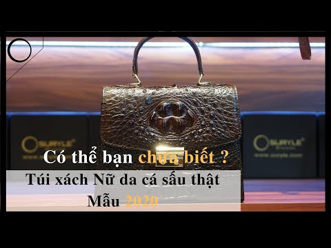 Túi Xách Cầm Tay Nữ Da Cá Sấu Thật Mẫu 2020