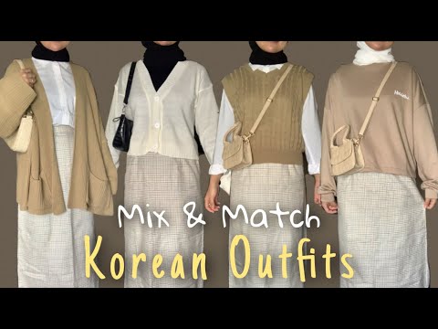 SHOPEE HAUL | MIX & MATCH EARTH TONE OUTFIT | Korean Style | Bisa buat bukber! - YouTube