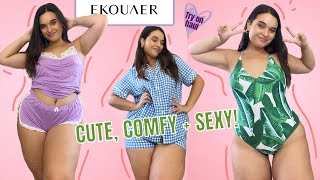 EKOUAER CUTE & SEXY LOUNGEWEAR, PJs & SWIM! | Try On Haul
