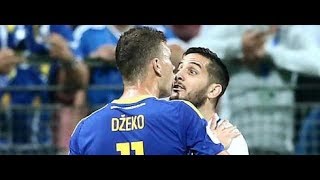 Dzeko-Manolas Brawl In Bosnia In Wq Match