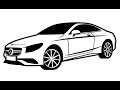 How to Draw a Mercedes-Benz / Как нарисовать Mercedes-Benz