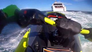 Kristiansand - Hirtshals Med Vannscooter Seadoo 300 Jet Ski Norway To Denmark