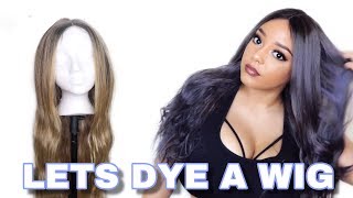 HOW TO DYE A SYNTHETIC WIG | Yellow Jade
