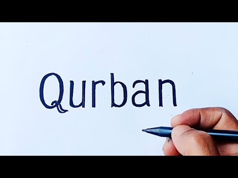 WAH" KEREN Nih,..! Kata QURBAN jadi gambar orang mau menyembelih hewan qurban