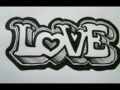 OUTSTANDING!! 3D Graffiti letters On Paper - The Basics - Love Letters
