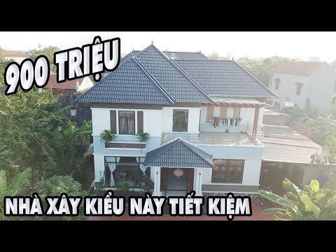 MẪU NHÀ 2 TẦNG CHI PHÍ XÂY DỰNG 900 TRIỆU