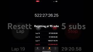 Resseting The 500 Hour Timer At 95 Subs