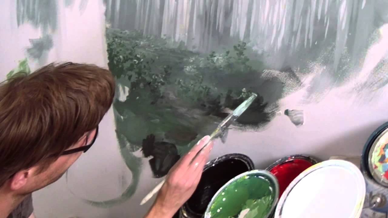 Painting A Forest - Mural Joe - YouTube