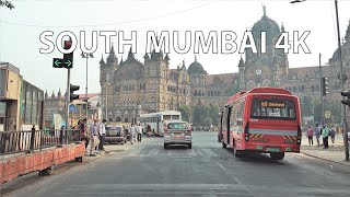 South Mumbai 4K - Driving Downtown - India